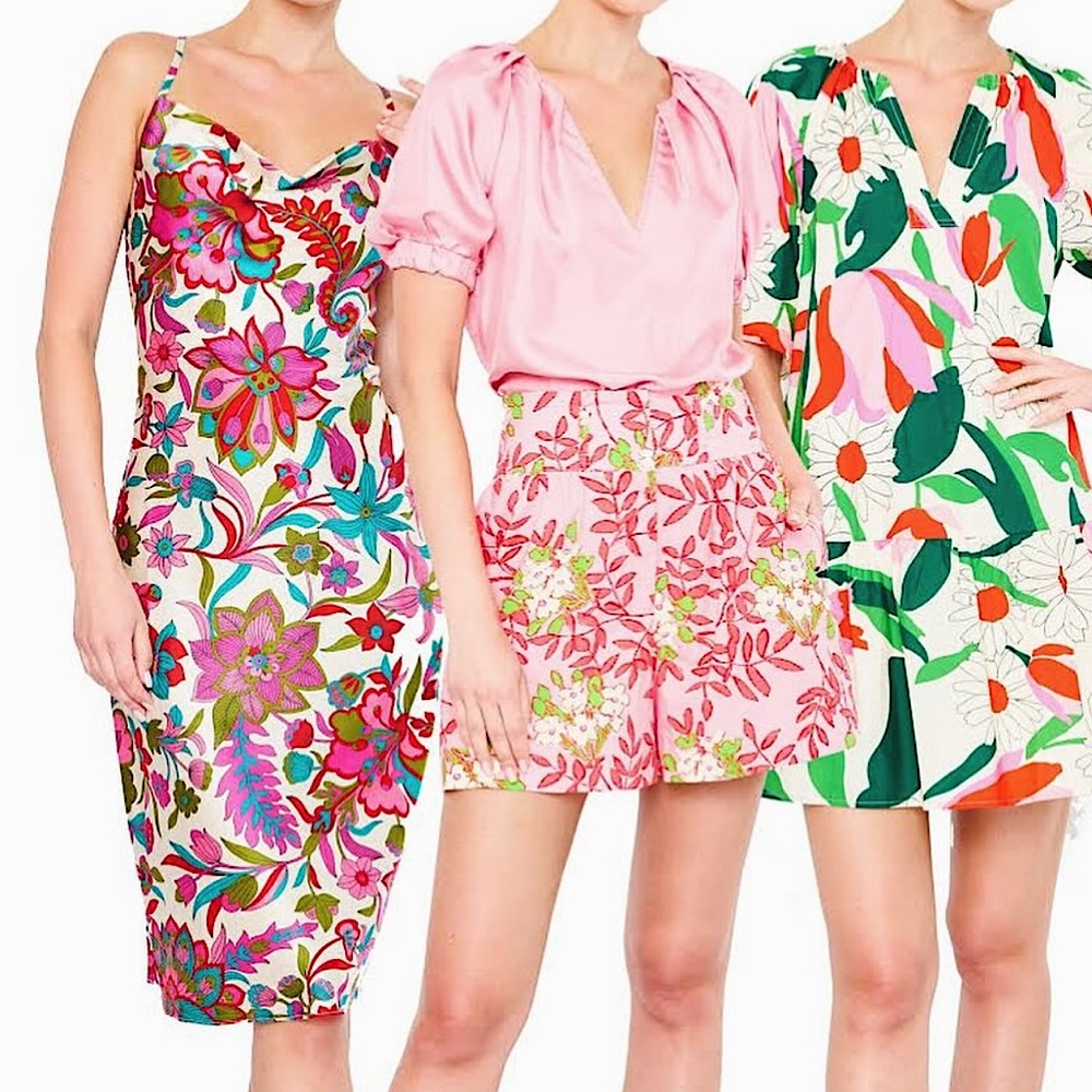 Flora Bea Savi Dress Floral Silk Slip Dress Size S • NEW WITH TAGS • - Picture 4 of 12